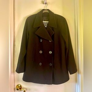 ❤️ J. Percy Black Wool Peacoat ❤️